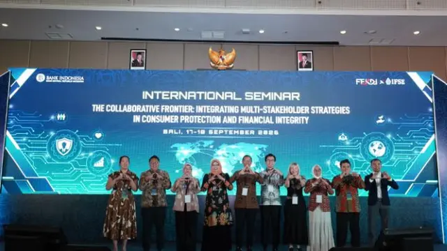 Seminar Internasional bertema The Collaborative Frontier: Integrating Multi-Stakeholder Strategies in Consumer Protection and Financial Integrity di Bali. (Foto: BI)