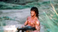 Aksi Sylvester Stallone di Rambo. (dok.USA Today)