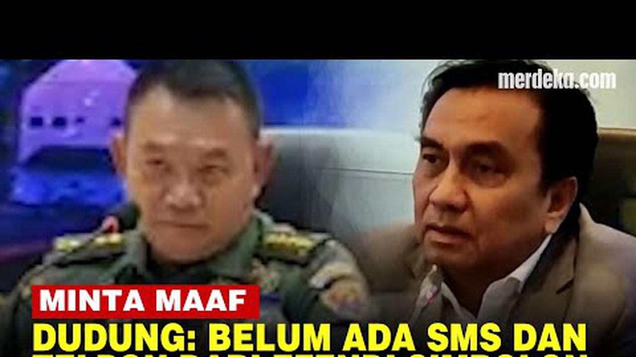 VIDEO: Effendi Simbolon Mau Ketemu Minta Maaf, Dudung Bilang Belum Ada SMS dan Telpon