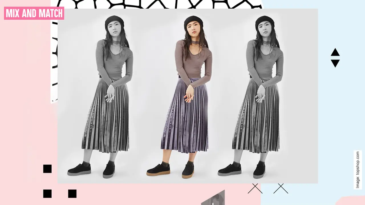 [Bintang] Pleated skirts