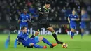Laga lanjutan Liga Inggris antara Chelsea vs Leicester di Stadion King Power, Inggris, Sabtu (14/1). Kemenangan atas Leicester membuat Chelsea semakin kokoh di puncak klasemen dengan 52 poin. (AP Photo/Rui Vieira)