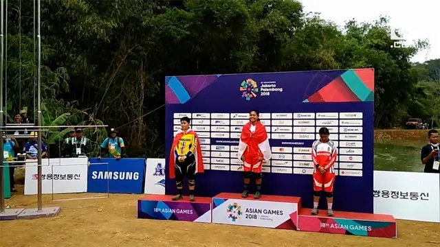 Atlet balap sepeda down hill putri, Tiara Andini menyumbang emas di Asian Games. Ia berencana menggunakan bonus juaranya untuk memperbaiki rumahnya