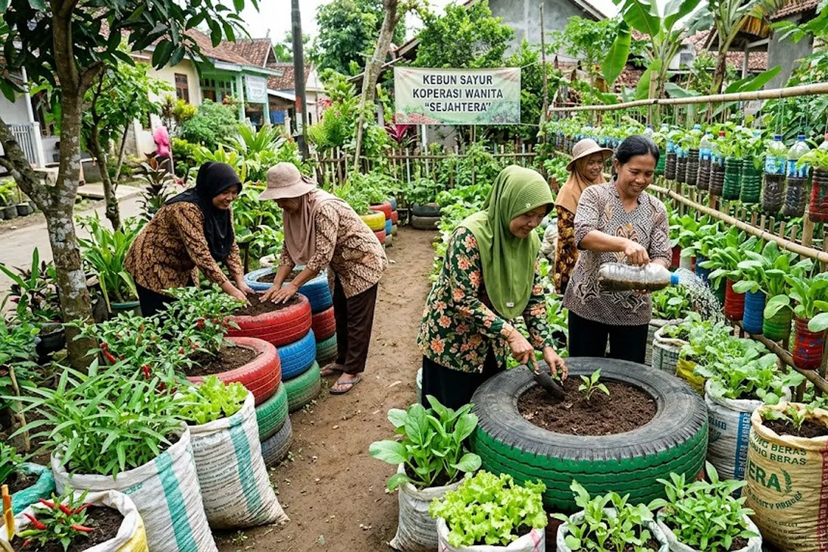 11 Ide Kebun Sayur untuk Ibu-ibu Koperasi Wanita, Mudah Diterapkan dan Sukses