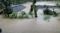 Banjir merendam rumah warga di Kecamatan Panggang, Gunung Kidul. Foto: (BNPB)