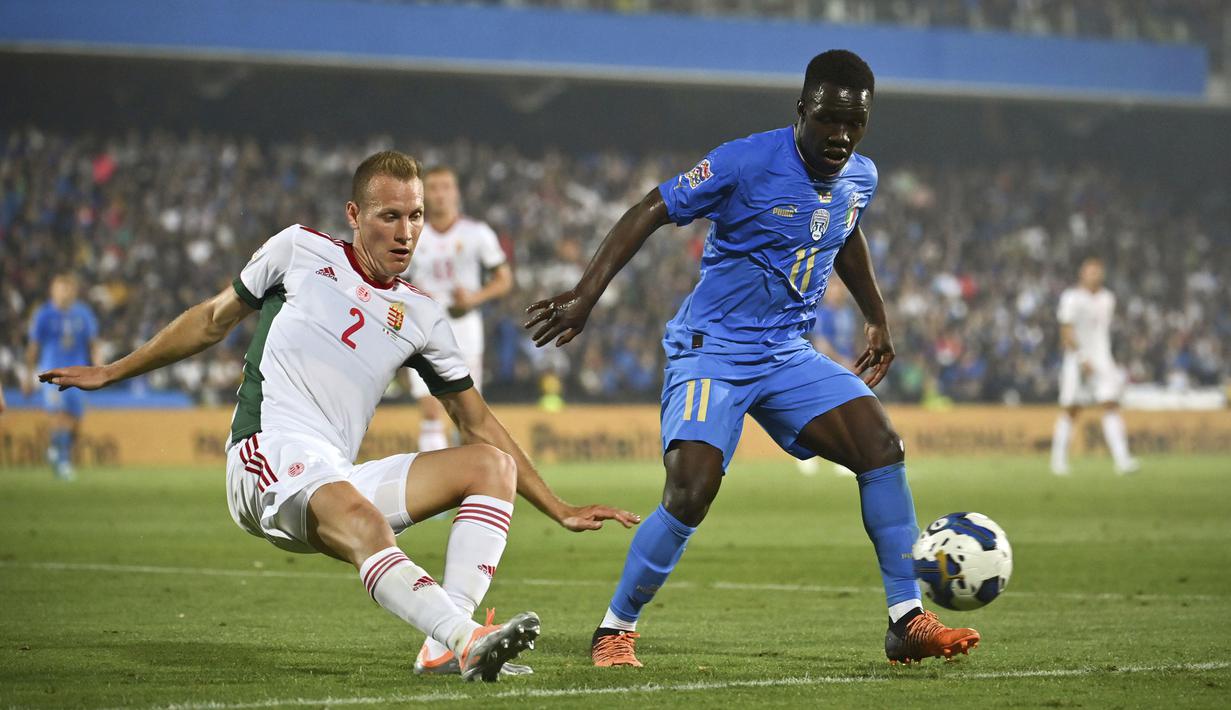 Usai gol tersebut, Hungaria menunjukkan upaya untuk menyamakan kedudukan dan membuat Italia kerepotan. Namun, kemenangan Gli Azzurri 2-1 tak berubah hingga peluit panjang akhir pertandingan dibunyikan. (LaPresse AP/Massiomo Paolone)