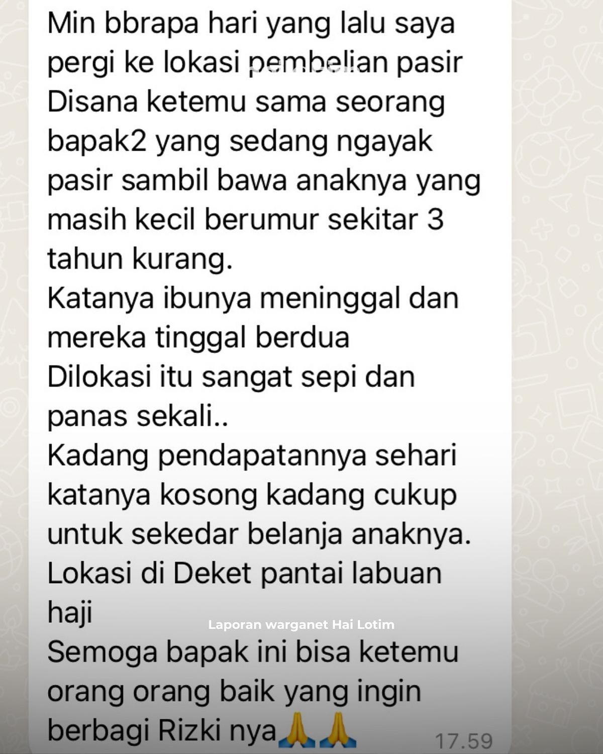 Potret Miris Buruh Pengayak Pasir Bawa Anak Balitanya ke Tempat Kerja