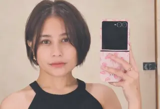 Prilly Latuconsina dengan gaya rambutnya. [@prillylatuconsina96]