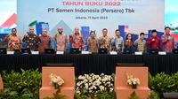 Rapat Umum Pemegang Saham Tahunan (RUPST) PT Semen Indonesia Tbk (SMGR), Senin (17/4/2023). (Foto: Semen Indonesia)