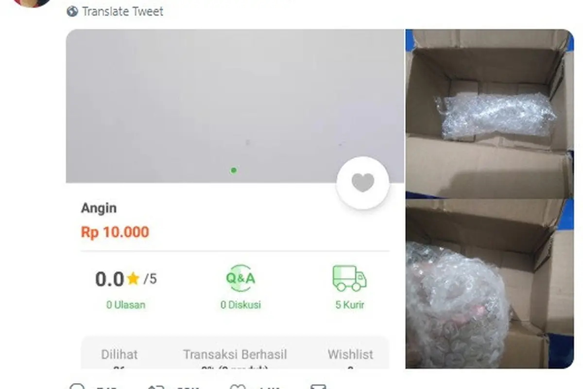 benda absurd di online shop