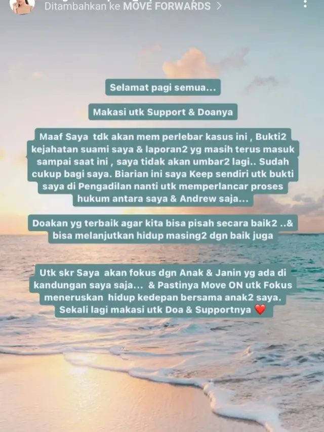 Unggahan Tengku Dewi Putri. (Foto: Dok. Instagram @tengkudewiputri_tdp)
