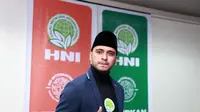 Ali Zainal saat ditemui di Milad ke-5 Halal Network Internasional- herbal penawar alwahida Indonesia di SICC, Bogor, Jawa Barat, Minggu (9/4/2017)