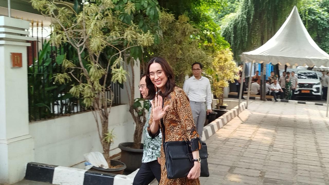 Pengusaha Widiyanti Putri Wardhana mendatangi kediaman presiden terpilih Prabowo Subianto di Jalan Kertanegara, Senin, (14/10/2024).