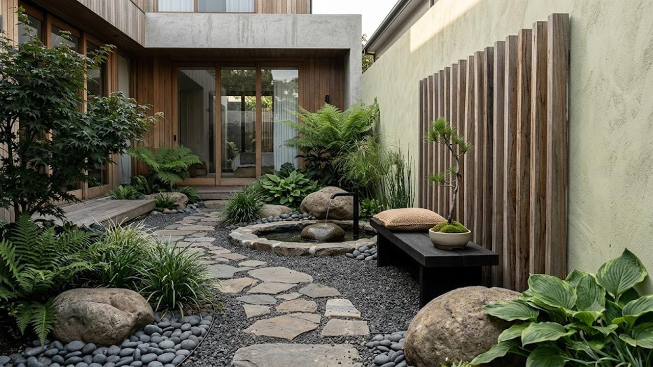 Inspirasi Taman Bertekstur tanpa Banyak Warna (AI Generated)