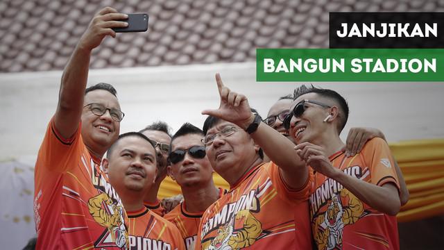 Gubernur DKI Jakarta, Anies Baswedan mengatakan akan segera mendirikan stadion untuk Persija Jakarta dalam pesta juara di Balaikota Jakarta.
