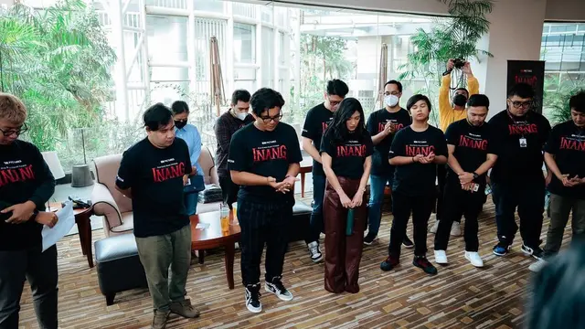 6 Potret Naysilla Mirdad di Konferensi Pers Film Inang, Perdana Main di Layar Lebar