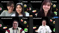 Para konten kreator kuliner di TikTok dan nara sumber acara #FoodFestonTikTok pada Rabu, 22 Mei 2024. (Dok: TikTok)