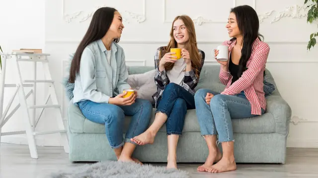 Friends Chatting