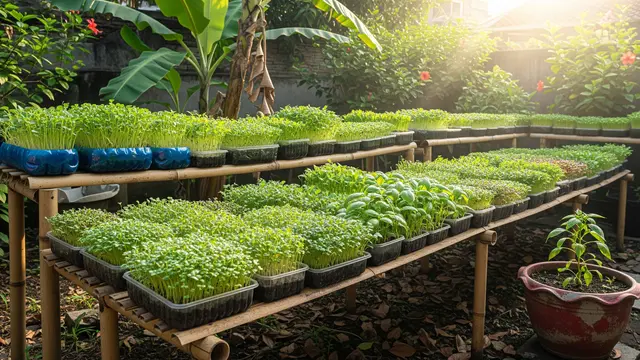 Ide Kebun Mini Rumah yang Menjaga Ketersediaan Sayur Selama Minggu Model Kebun Micro Green