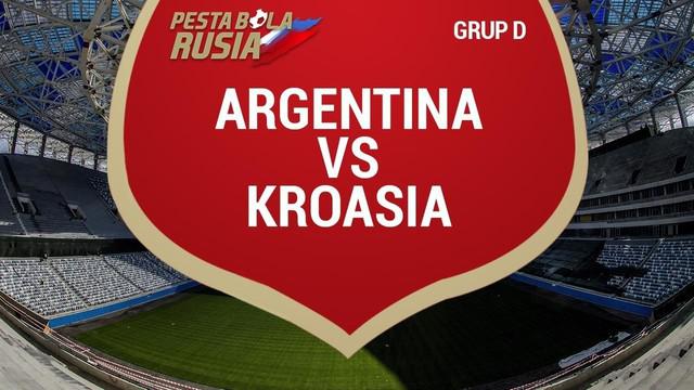 Berita video data dan statistik saat Argentina tunduk dari Kroasia 0-3 di Grup D Piala Dunia 2018, Kamis (21/6/2018).