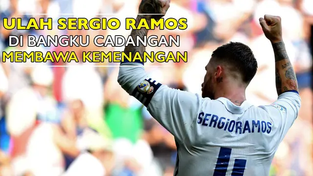 Video Sergio Ramos yang "berulah" di bangku cadangan pada Derbi Madrid antara Atletico Madrid vs Real Madrid di Vicente Calderon Stadium pekan lalu.