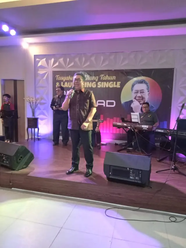 Perayaan ultah Andy Achmad  sekaligus peluncuran singlenya