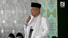 Cawapres Ma'ruf Amin mendatangi Pondok Pesantren Bumi Solawat Sidoarjo. Selain bersilaturahmi Ma'ruf Amin juga meminta dukungan kiyai dan santri di Jawa Timur