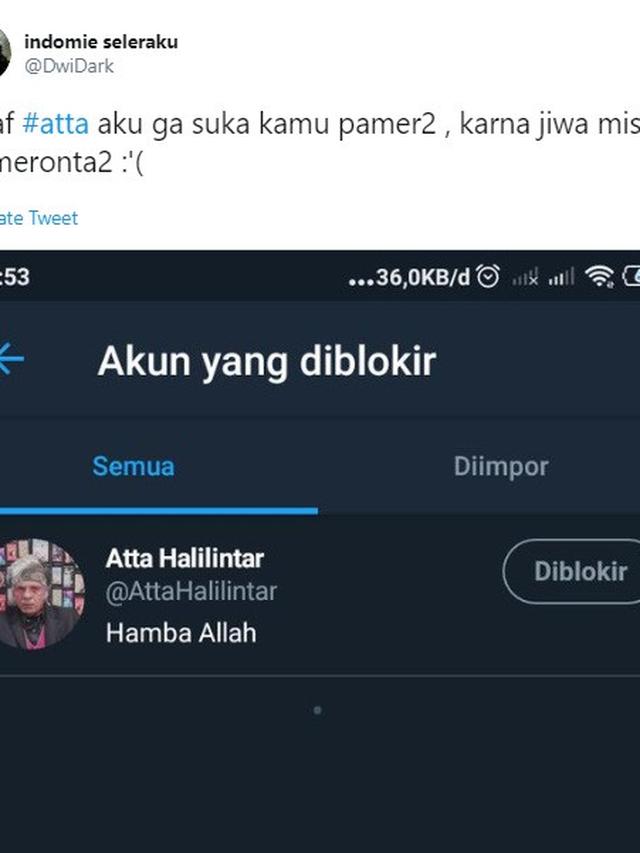 Twitter Atta diblokir