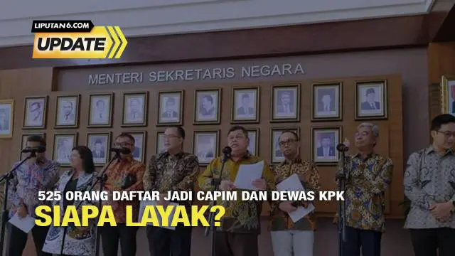 Panitia Seleksi atau Pansel Calon Pimpinan (Capim) dan Dewan Pengawas (Dewas) Komisi Pemberantasan Korupsi (KPK) menuntaskan tugas pertama. Sejak 26 Juni hingga 15 Juli 2024, Pansel berhasil menjaring 525 pendaftar Capim dan calon Dewas KPK periode 2...