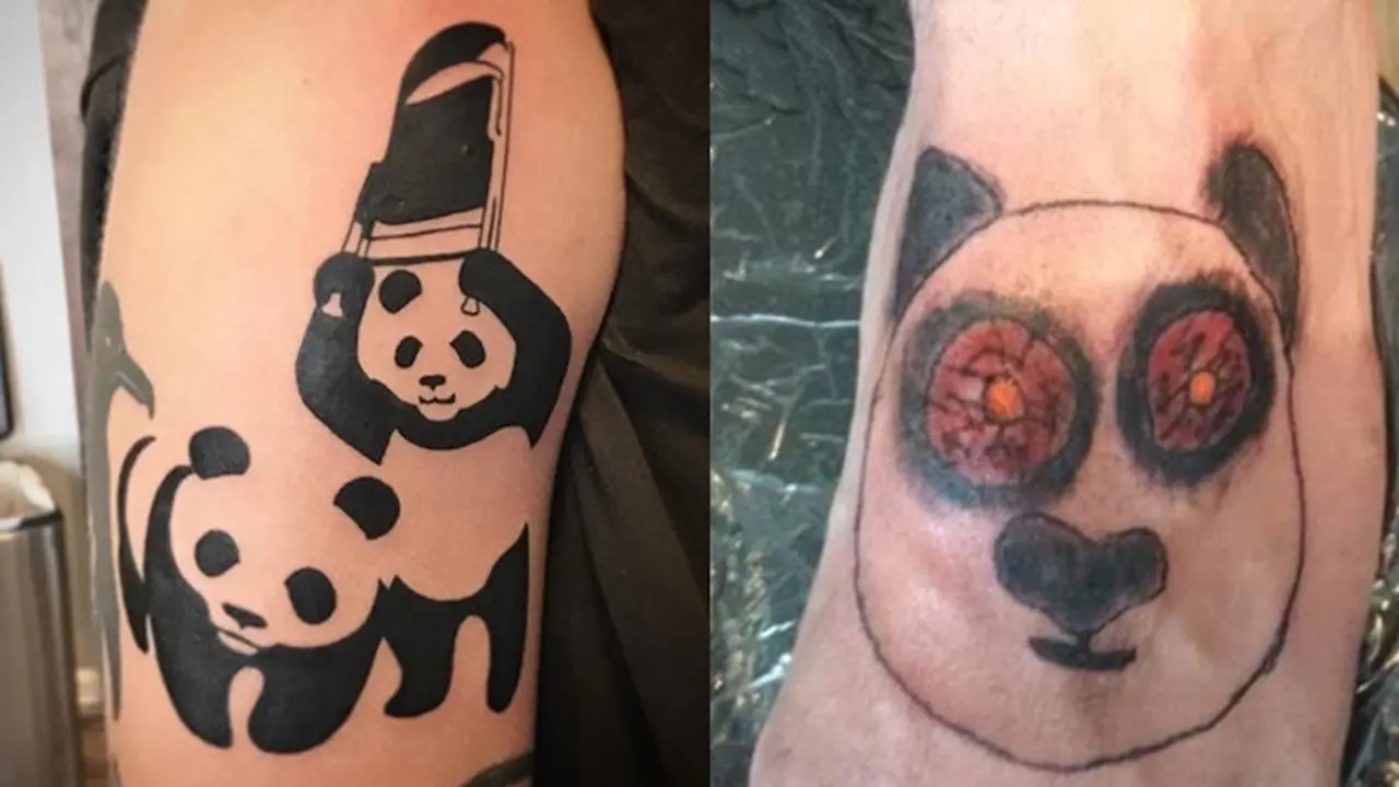 6 Tato Bentuk Panda Ini Unik Banget, Ada yang Bikin Ngakak