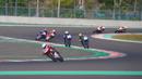 Pembalap Astra Honda Racing Team (AHRT), Herjun Atna Firdaus (depan) memimpin balapan Race 1 kelas Asia Production 250 (AP250) pada ajang Asia Road Racing Championship (ARRC) 2023 di Sirkuit Mandalika, Lombok, Sabtu (12/8/2023). (Dok. AHRT)