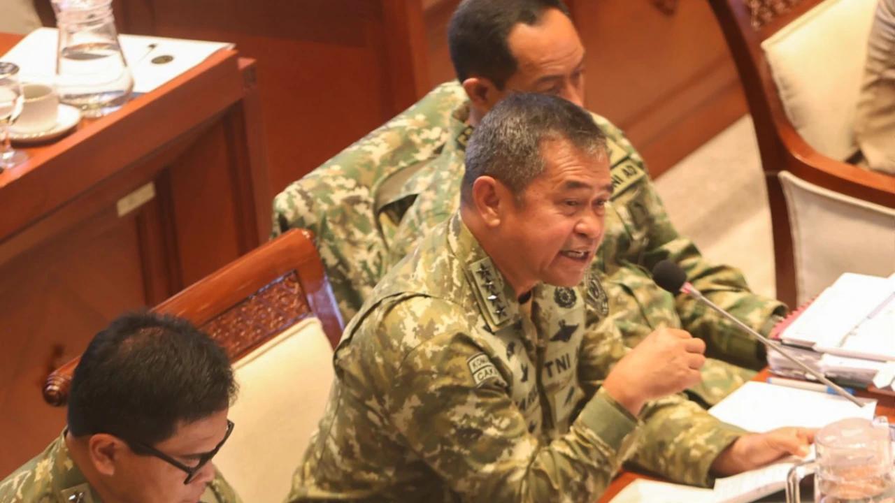 FOTO: Kasad Maruli Bahas Kesiapan Pertahanan Nasional di DPR