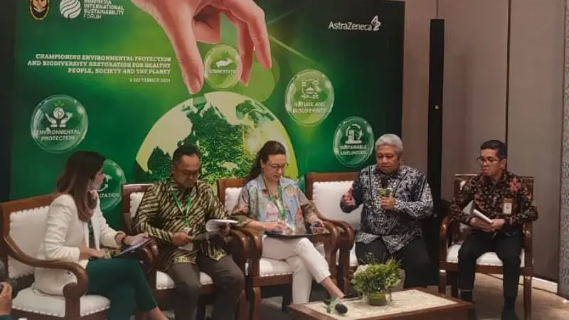 Indonesia Sustainability Forum atau ISF 2024 di JCC, Jakarta, Kamis, 5 September 2024.