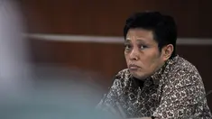 Terdakwa Dirut PT Dutasari Citralaras, Machfud Suroso saat sidang lanjutan di Pengadilan Tipikor, Jakarta, Senin (5/1). (Liputan6.com/Miftahul Hayat)