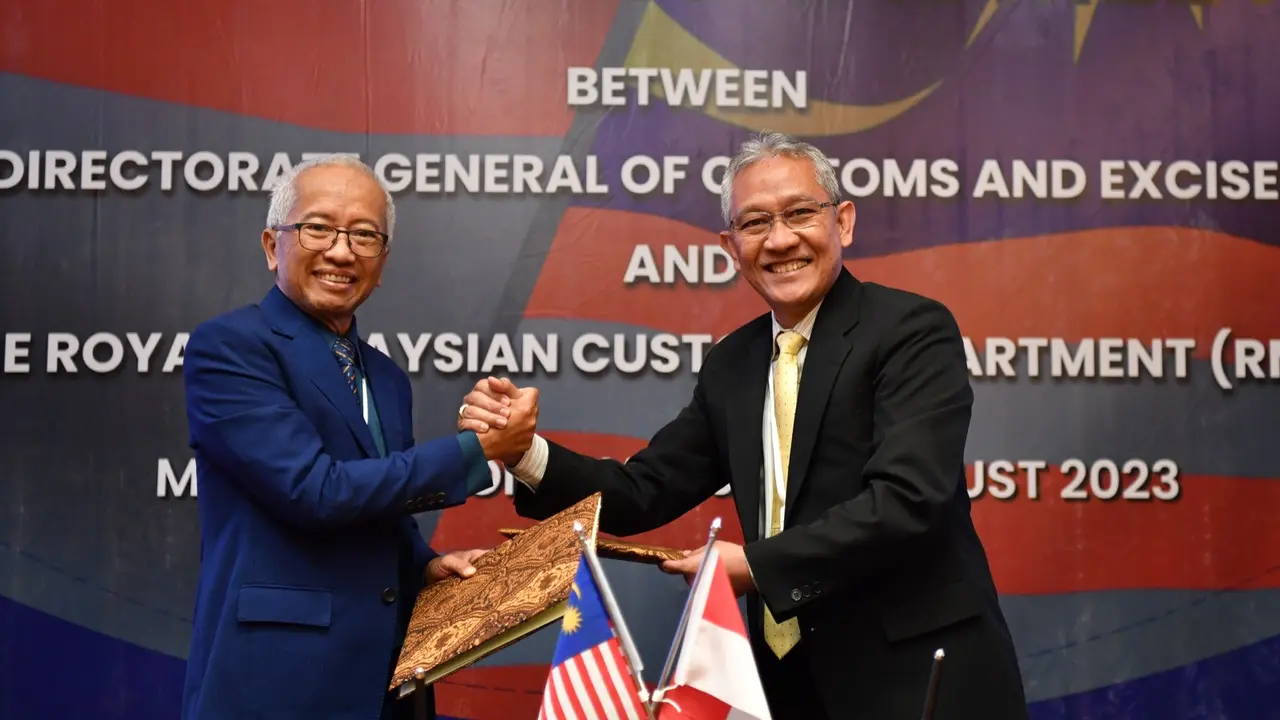 Instansi kepabeanan Indonesia dan Malaysia, Bea Cukai dan Royal Malaysian Customs Department (RMCD/Kastam Malaysia) melaksanakan pertemuan bilateral ke-19 di kota Medan, Rabu, 23 Agustus 2023. (Istimewa)
