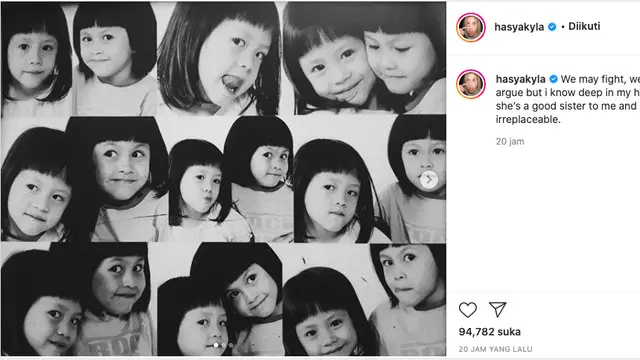 Hasyakyla Utami Sebut Adhisty Zara Adik yang Baik