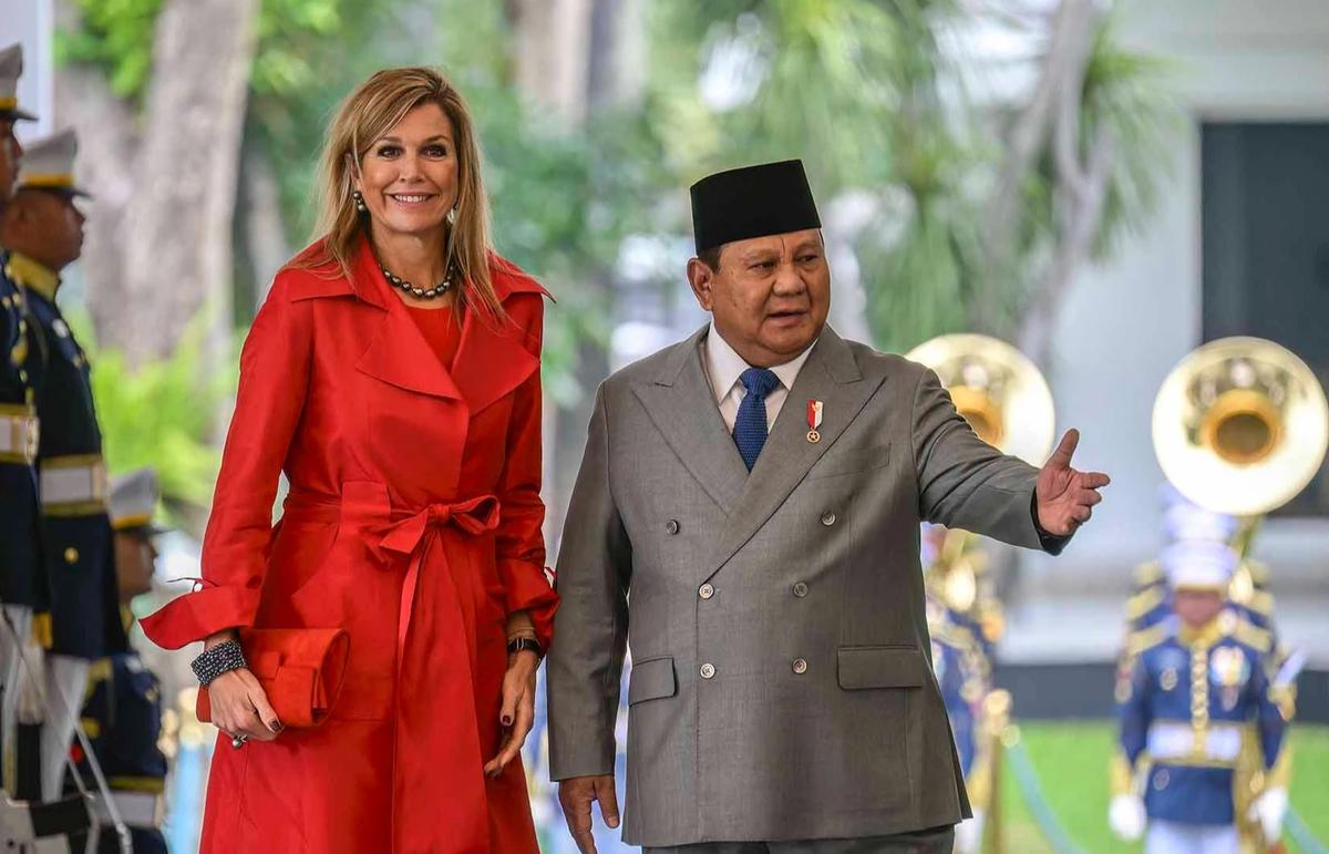 FOTO: Momen Akrab  Presiden Prabowo dan Ratu Maxima Bahas Penguatan Inklusi Keuangan di Istana Merdeka