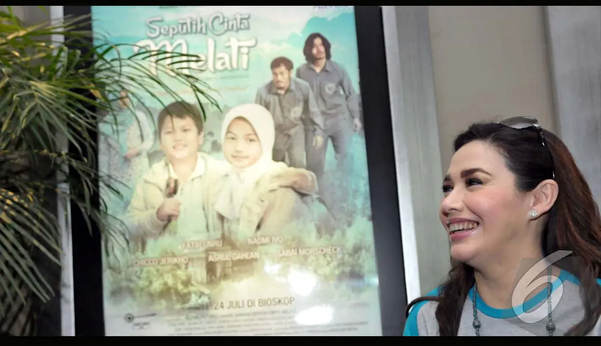 Nia berharap anak-anak Indonesia bisa menikmati film yang sesuai dengan umur mereka ditengah gempuran film dewasa, Jakarta, Jumat (25/7/2014) (Liputan6.com/Panji Diksana)