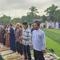 Jemaah Asy-Syifa Palangka Raya Salat Idulftri di Lapangan Twins Mini Soccer, Palangka Raya, Kalimantan Tengah