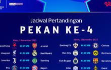 Simak Jadwal Liga Champions Pekan ke-4: Tayang Eksklusif di Vidio