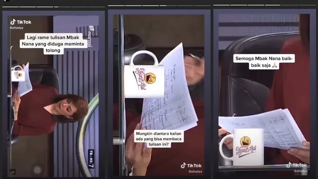 Najwa Shihab mengunggah ulang video TikTok dari pemilik akun @efsatya. (Foto: Instagram @najwashihab)