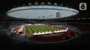 <p>Suasana Stadion Utama Gelora Bung Karno (GBK) saat pelaksanaan vaksinasi covid-19 bagi anak di Senayan, Jakarta, Sabtu (3/7/2021). Pemprov DKI menggelar vaksinasi massal bagi anak usia 12-17 tahun di Stadion GBK selama dua hari, yakni pada 3-4 Juli 2021. (merdeka.com/Imam Buhori)</p>