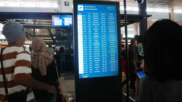 Bandara Soekarno Hatta Ditutup Sementara Akibat Abu Vulkanik Anak Krakatau