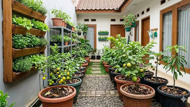 Desain Kebun Buah di Halaman Sempit
