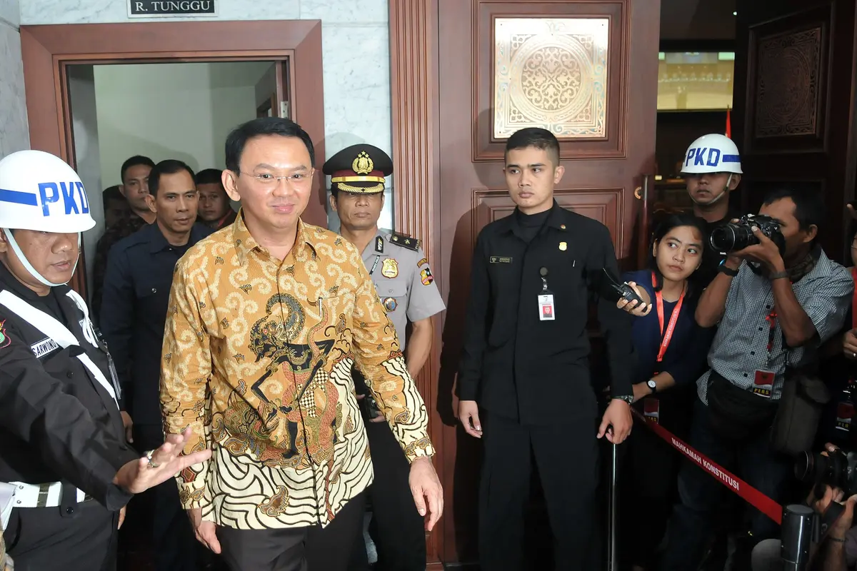 20160822-Ahok Jalani Sidang Perdana Gugatan Cuti di MK-Jakarta
