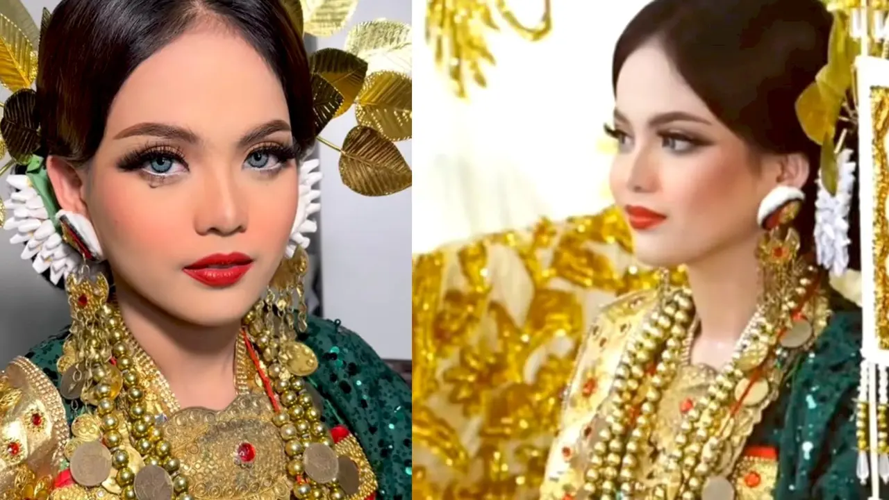 6 Potret Putri Isnari Tampil dengan Makeup Bold yang Bikin Pangling di Upacara Malam Mapacci Jelang Pernikahan