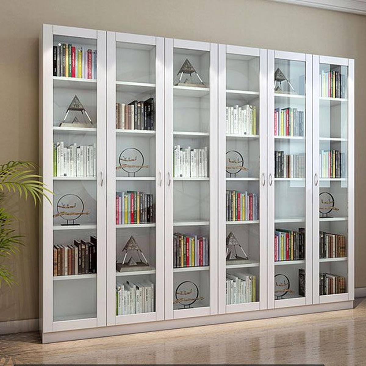 Desain Rak Buku Kaca