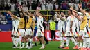 Di babak delapan besar Euro 2024, Jerman menanti pemenang laga antara Spanyol dan Georgia. Laga antara Spanyol dan Georgia akan dimainkan pada Senin (1/7/2024) dini hari WIB. (OZAN KOSE/AFP)