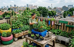 7 Inspirasi Urban Farming dari Barang Bekas, Sulap Sampah Jadi Kebun Mini