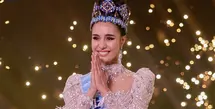 Suchata &ldquo;Opal&rdquo; Chuangsri resmi dinobatkan sebagai Miss World 2025 dalam ajang ke-72 yang digelar di Hyderabad, India, pada Sabtu malam (31/5). [Foto: Instagram/ @suchaaata]