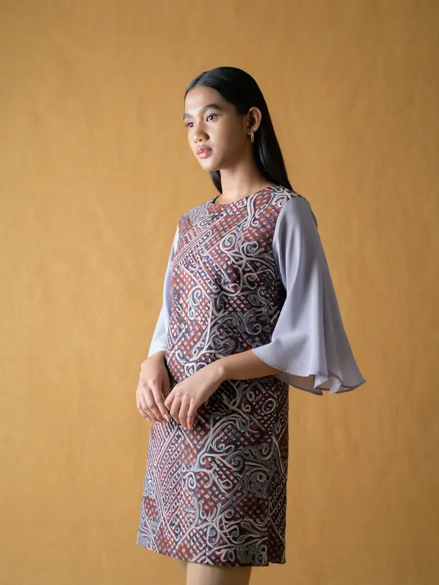 Batik Cap Modern Lengan Terompet